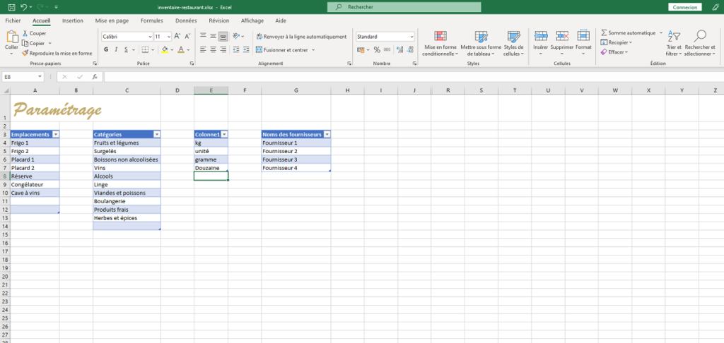 Tableau Excel gestion stock fournitures bureau : idéal & gratuit